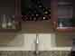 Built-in wet bar with Cherry wine rack