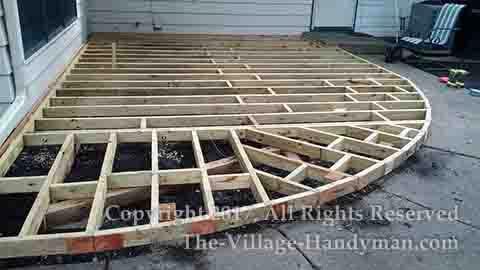 framing for curved deck