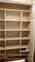 Linen closet cubby with french doors